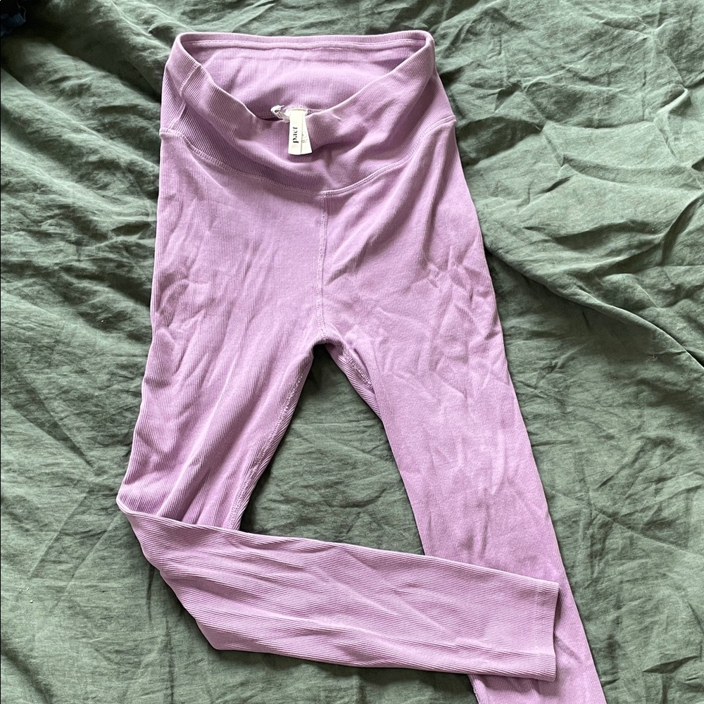 Pact Lavender High-Waist Leggings